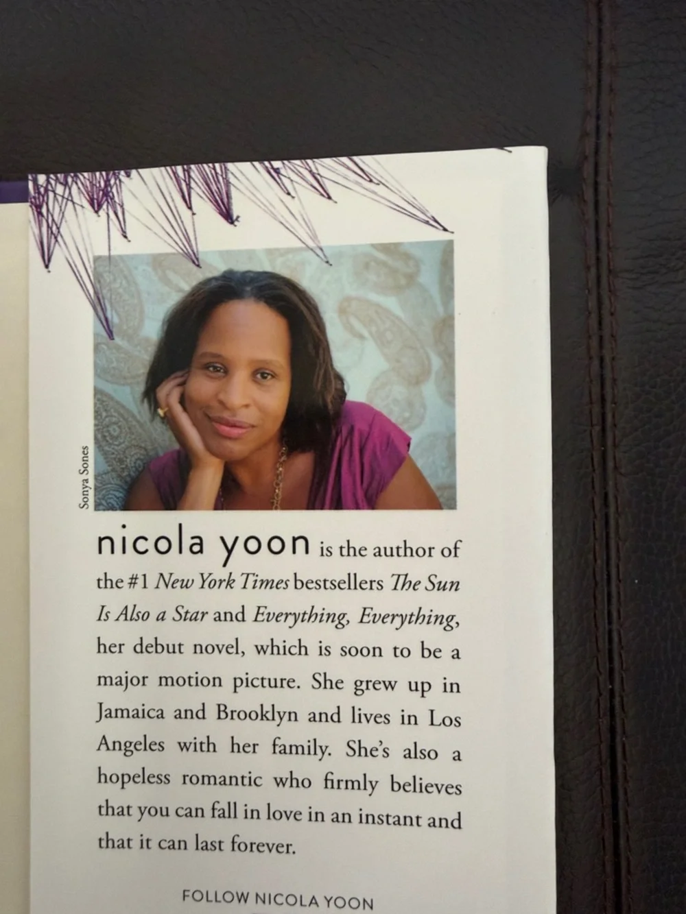 “The Sun is Also a Star” Hardcover Novel by Nicola Yoon - NY Times Bestseller